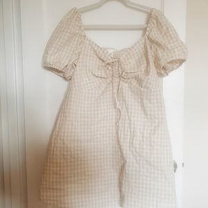 Linen gingham dress